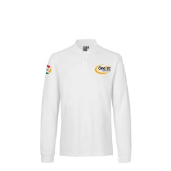 Longsleeve Poloshirt Weiß...